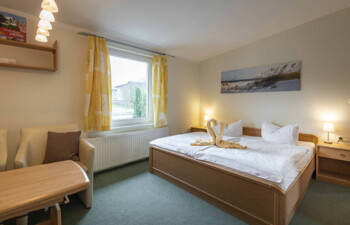 Fewo1-Schlaf und Wohnzimmer